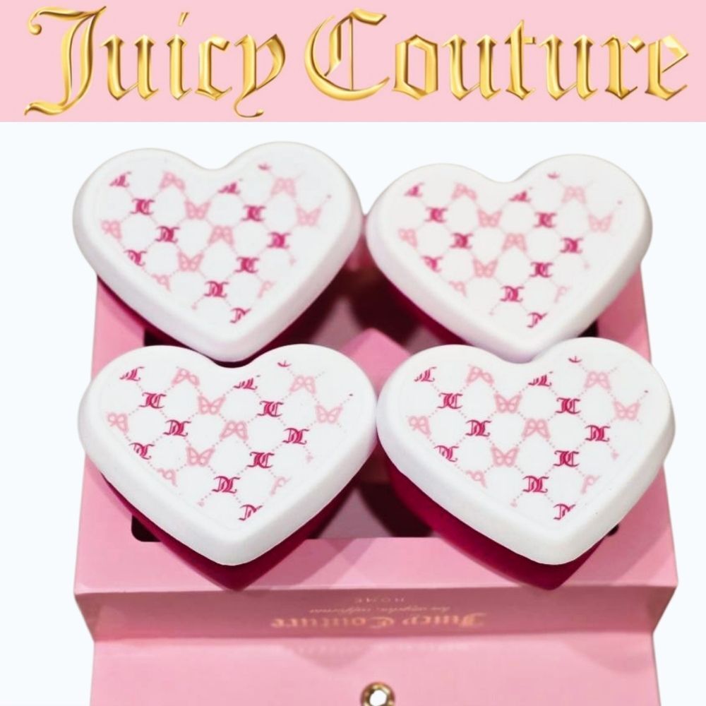 Juicy Couture Home 8-PC Heart Shaped JC Printed Silicone Snacking Container Set